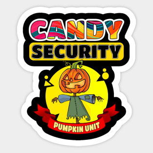 Halloween Candy Security - Jack o Lantern Sticker